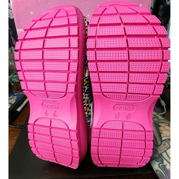 Crocs Lisa Frank Mega Crush Clogs Womens Size 10 New In Box 90s Colorful - Picture 9 of 12